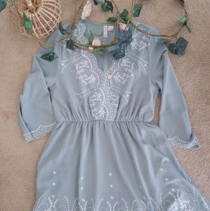 H&M- Embroidered dress
